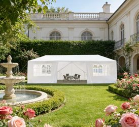 10x30' Wedding Party Canopy Tent 8 windows Outdoor Gazebo with Removable Sidewalls