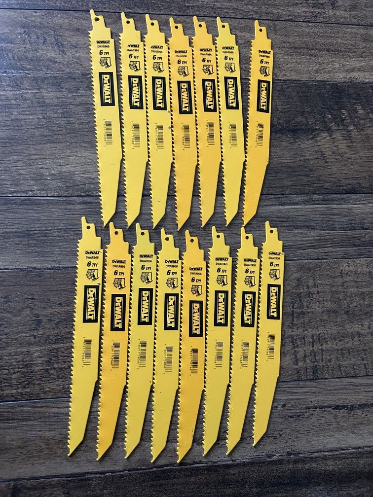 15 pcs 9" 6 TPI Demolition Bimetal Reciprocating Saw
Blades