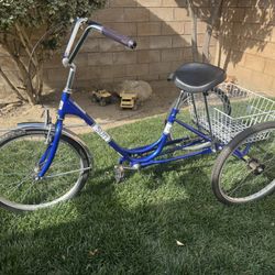 Sun Trike - Blue Metallic W/ White Basket