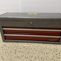 1970s Vintage Craftsman Toolbox  2 Drawer