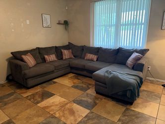 Dark gray sectional