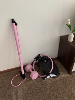 Pink Home Workout Equipment Set