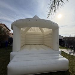 17x14 ft white bounce house for sale