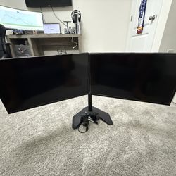 2 ONN 22” Monitors with Stand – Great Condition