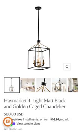 Multiple ceiling fan and chandelier