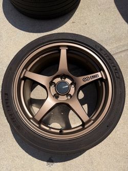 Enkei 18 inch wheels and tires