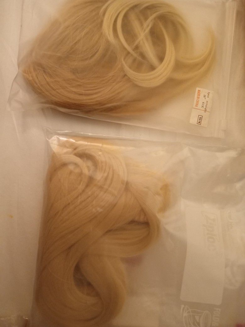Hair Extensions And Toppers W/ Tote