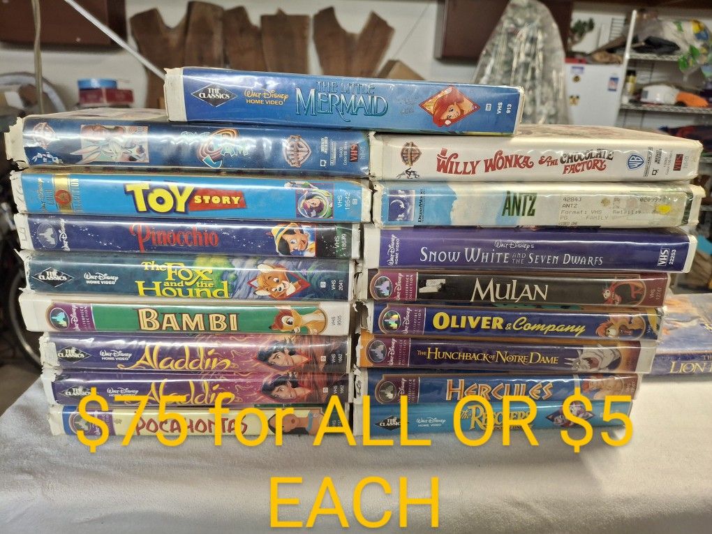 Disney Vhs Movies 