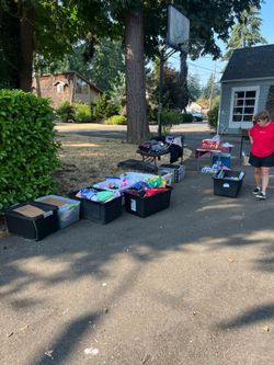 Multi family yard sale