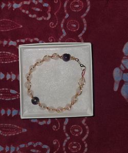 Handmade Wire-Wrapped Beaded Bracelet