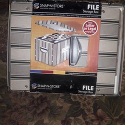 New Snap File Storage Box $7