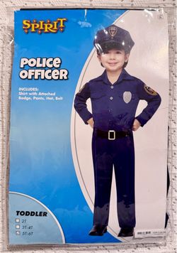Costume “Police Officer” Toddler Size (5T-6T)