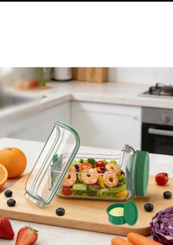 Side-Opening salad jar