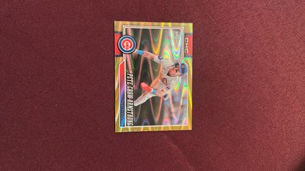 Topps chrome Pete Crow Armstrong gold raywave /50
