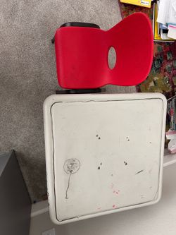small table and a chair