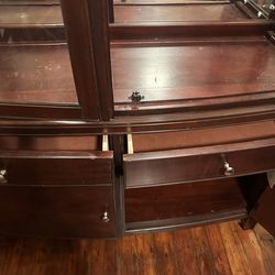 Cherry deep wood cabinet