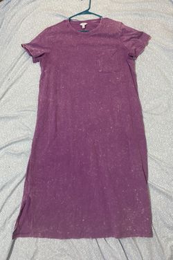 Time & Tru Purple Tshirt Long Dress Size Xtra Large 