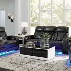 BRAND NEW 3 PIECES POWER RECLINERS COUCH SET