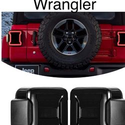 Pair Of Dark Smoke Color Lens Taillights For Jeep Wrangler JL 