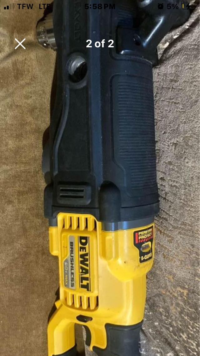 DeWalt 60v right Angle Joist Drill