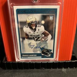2025 Panini Score #20 Travis Hunter Rookie RC RC Auto Jacksonville Jaguars