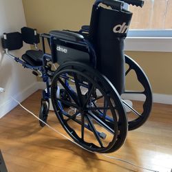 Wheelchair- Drive Medical Blue Steel - Like New!