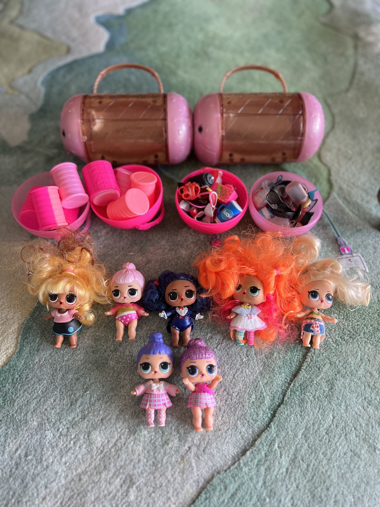 Lol Surprise Dolls Lot with accessories & Containers