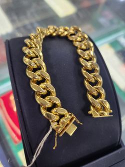 Gold Cuban Link  Bracelet