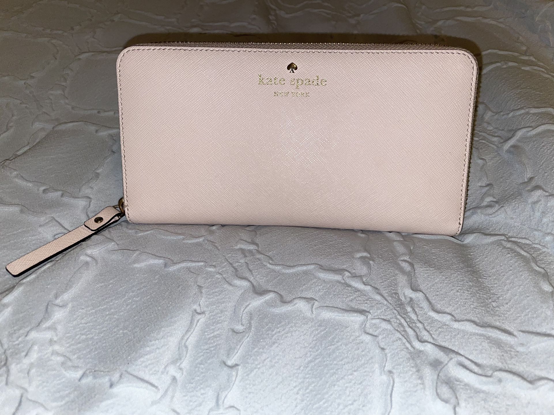 Kate Spade Accordion Wallet In Blush Pink