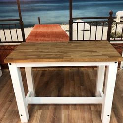 Kitchen Island - Table - Butcher Block Top - Handmade Local In SoCal