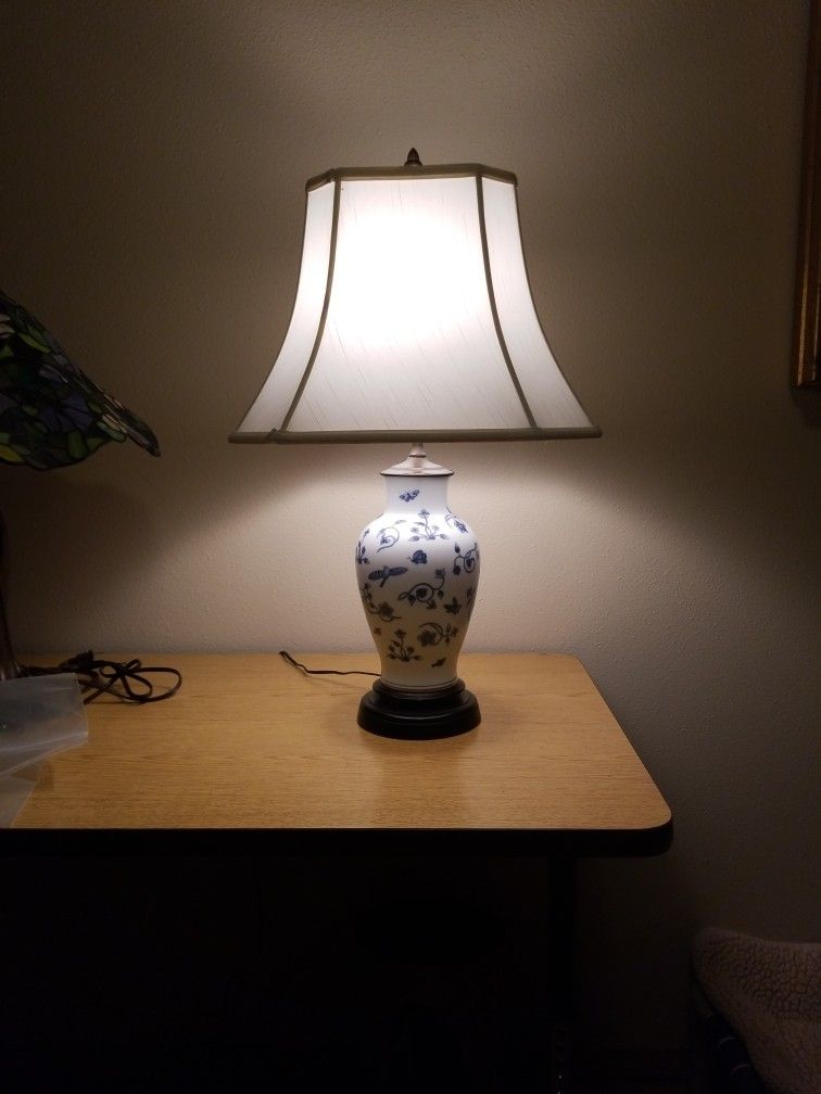 Vintage, High Quality, Porcelain Base, Table Lamp