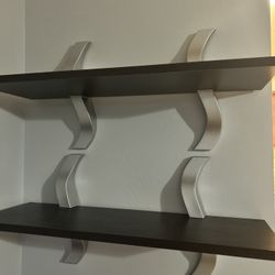 Two Wood Shelves
