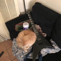 Black Jackson USA RR1 Guitar W/Chrome Invaders