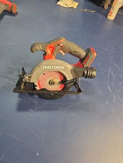 CRAFTSMAN 5-1/2 in Battery Circular Saw, No Battery, Gray/Red/Black High