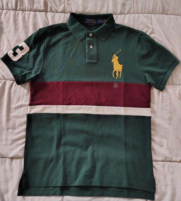 Ralph Lauren Polo Big Pony Shirt Size Medium Custom Slim Fit NWT