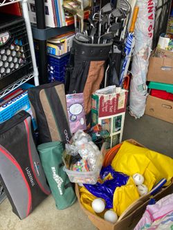NEW yard games, assorted, golf clubs, and More