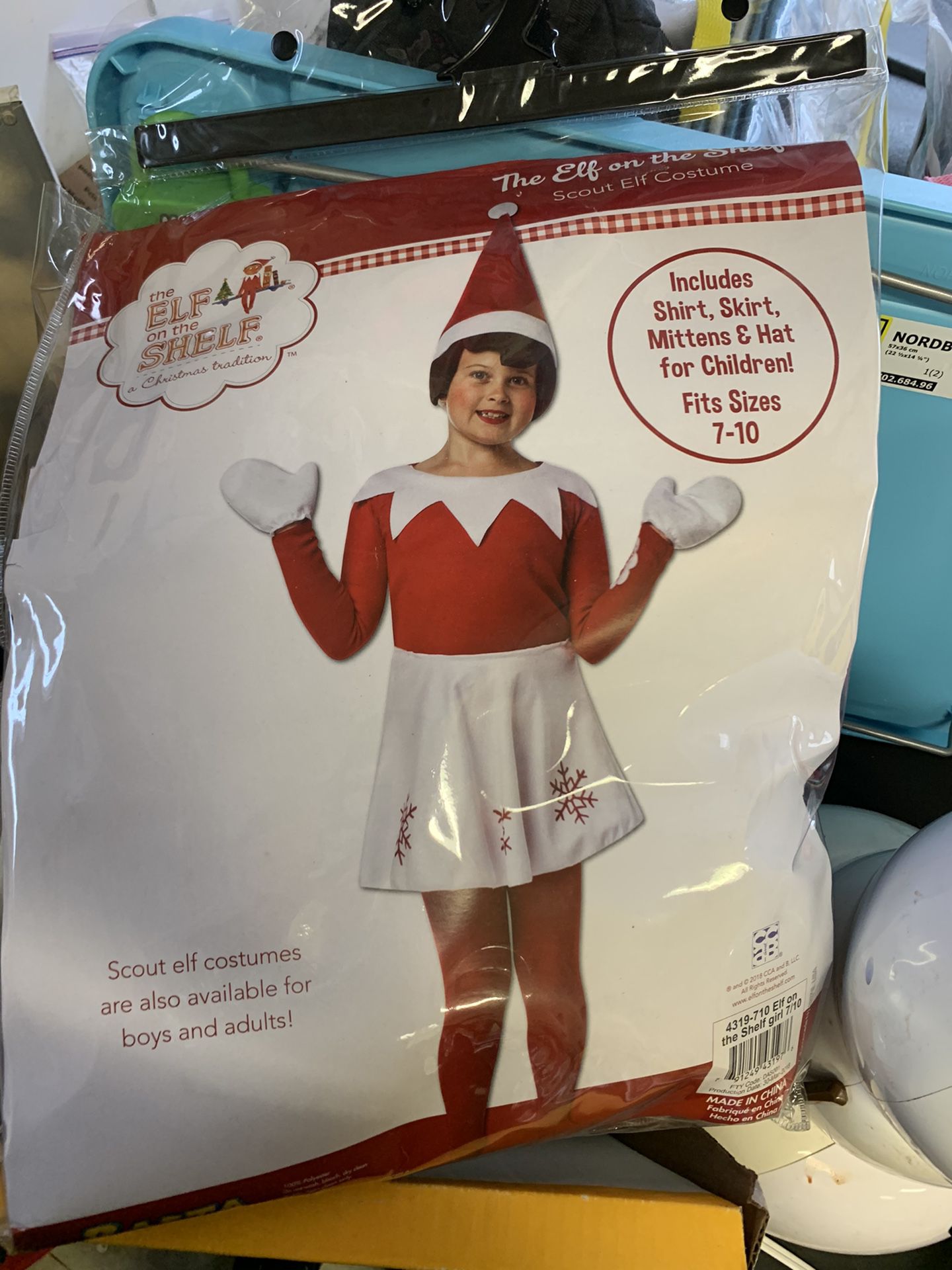 Elf On The Shelf Costume 7-10