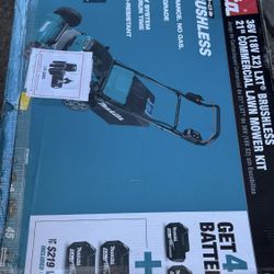 Makita 21 in. 18V X2 (36V) LXT Lithium-Ion Cordless Walk Behind Self Propelled Lawn Mower Kit with 4 Batteries (5.0 Ah