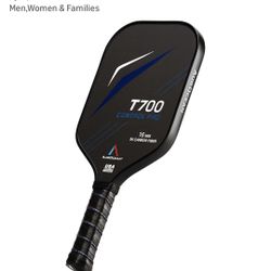 Pickleball Paddles, USAPA Approved Pickleball Paddle Set Pro | 3K Raw Carbon Fiber Textured Surface with High Grit & Spin, 16mm Durable T700SC Carbon 