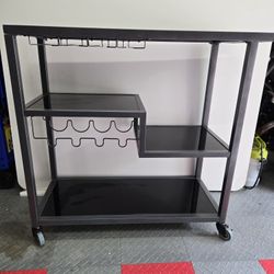 Modern Metal Bar Cart 