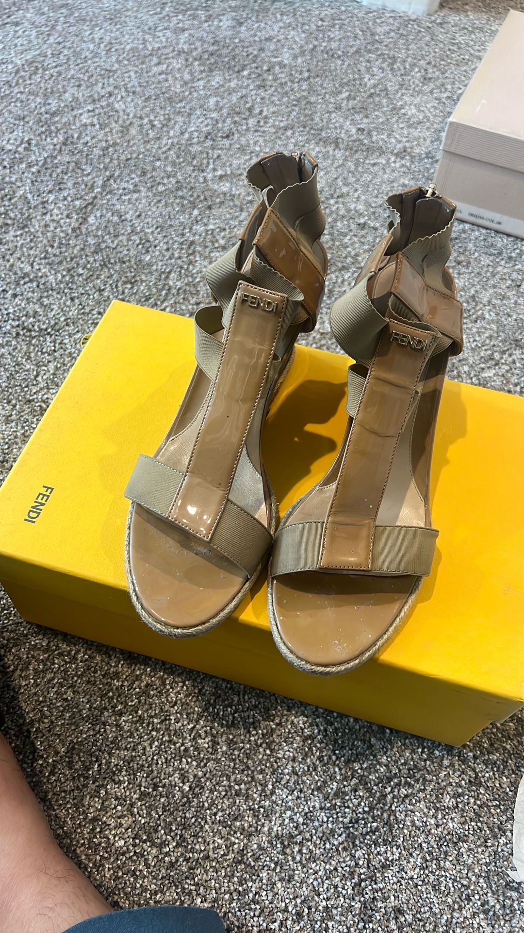 Fendi Wedge Shoes Size 8 1/2
