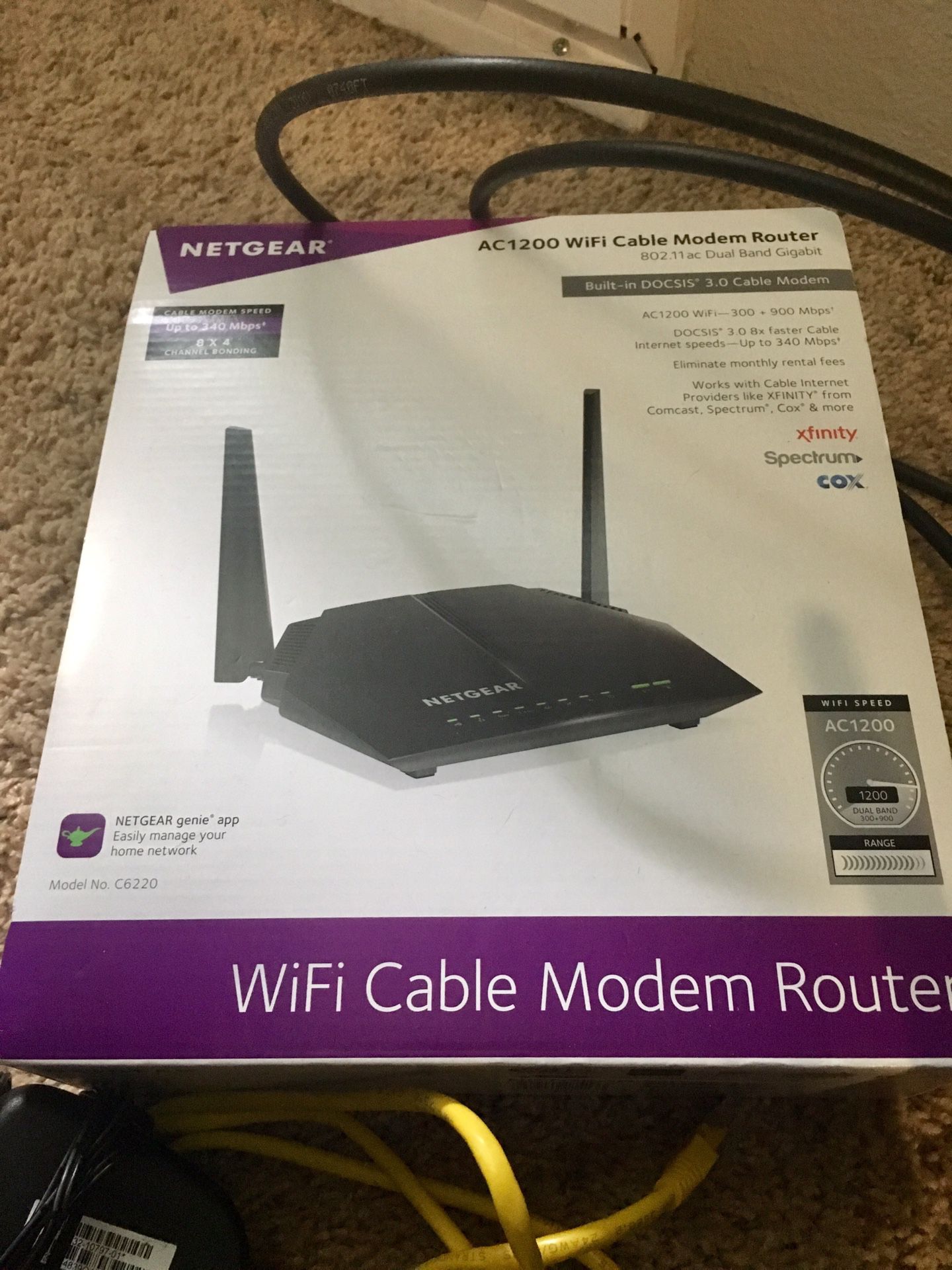 Netgear wifi cable modem router