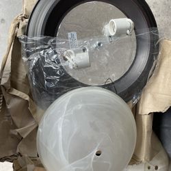Light Fixture With Glass New 