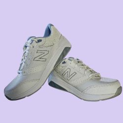 New Balance 928v3 Woman 8 White Bone Blue Lace up Walking Shoes