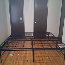 $35 OBO - King Sized Metal Raised Bed Frame