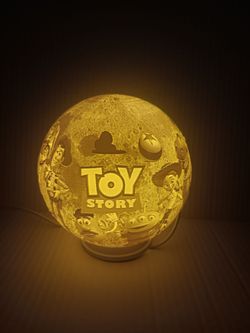 Toy Story and cars night light globe