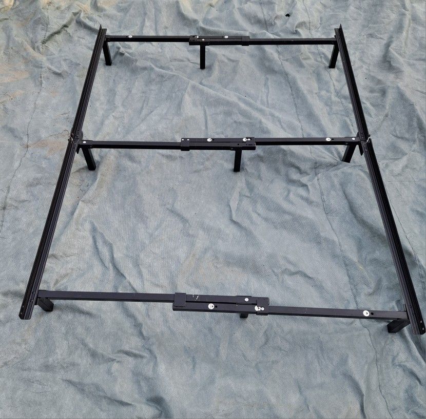 Black Metal Adjustable Bed Frame Twin Full Queen Missing Screws And Wing Nuts