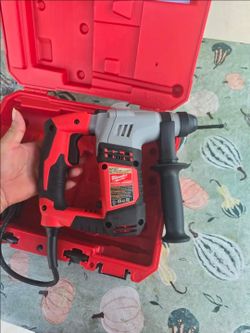 🔥$120 PRICE IS FIRM🔥Milwaukee 5263-21 5/8" SDS Rotary Hammer w/ depth rod, side handle & hard case