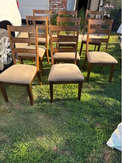8pc dining chairs