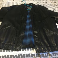 Levi’s Black Leather Jacket 